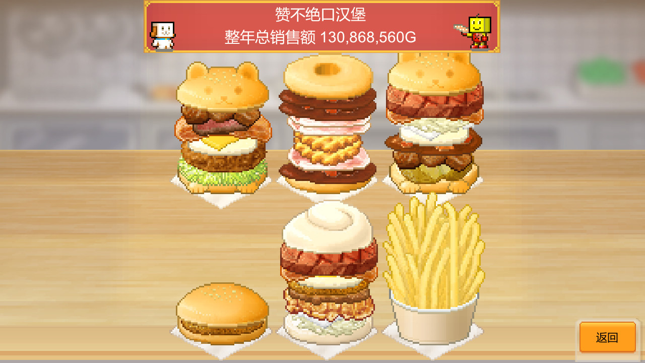 餐饮题材模拟经营游戏《创意汉堡物语》登陆Steam平台 开罗像素风格相当讨喜